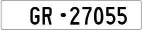 Trailer License Plate